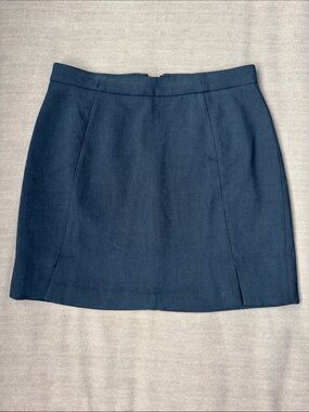 Banana Republic Navy Mini Skirt — Tailored A-Line